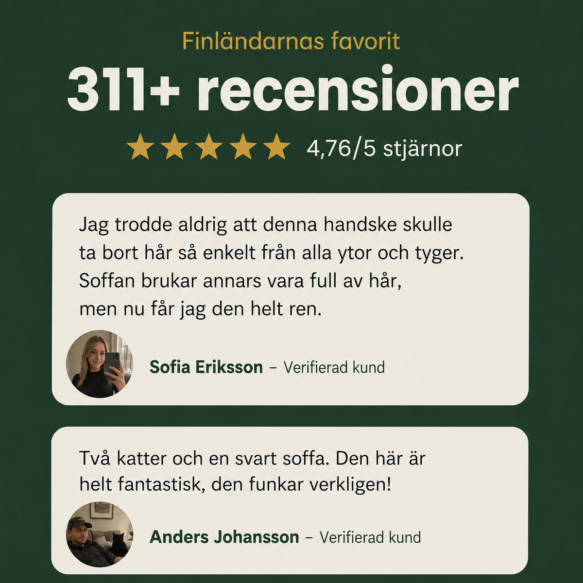 Lumelo Effektiv Djurhårshandske